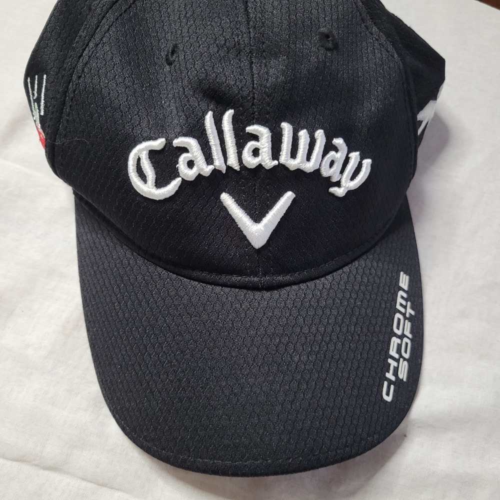 Callaway Golf Hat Black Chrome Soft Great Big Bertha Odyssey XR Adjustable Cap